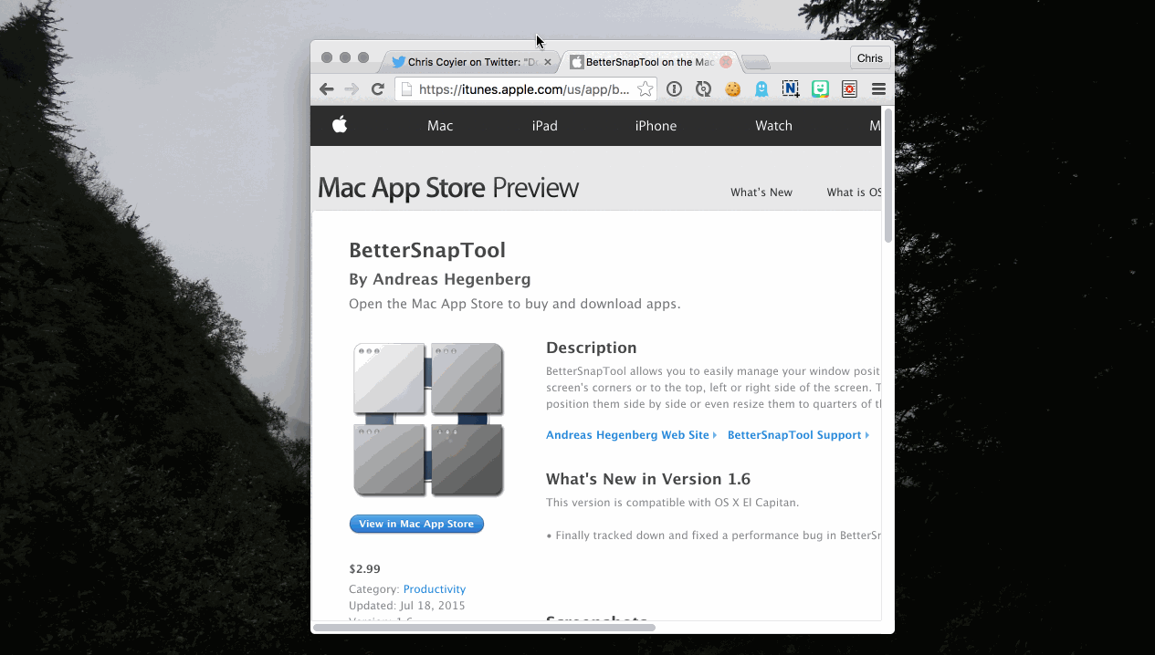 Better Snap Tool Mac App